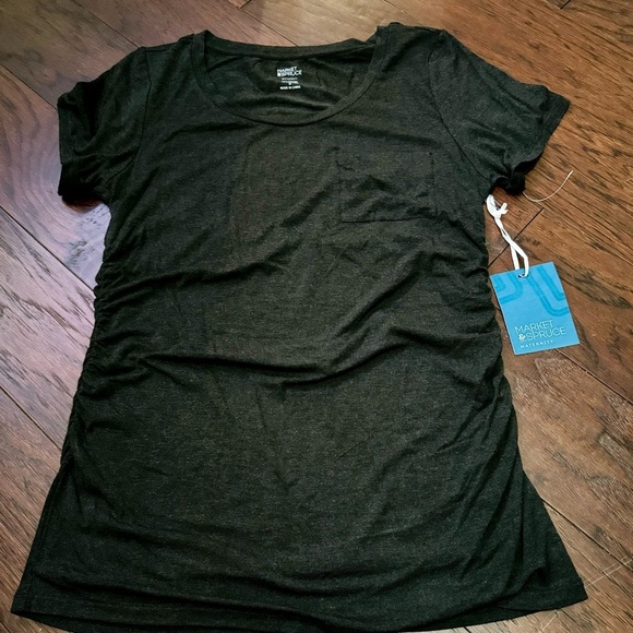 Market Spruce Maternity Top Size M, Charcoal Gray Super Soft NWT - Picture 1 of 6